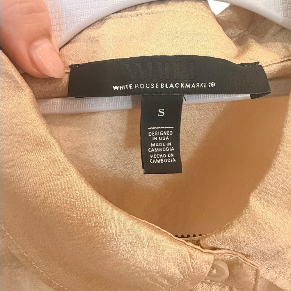 White House Black Market gold shine top - Picture 6 of 6